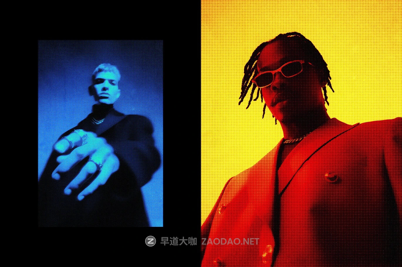 复古模糊半调照片效果ps特效滤镜样机 Ice & Fire Halftone Effect插图3 复古模糊半调照片效果ps特效滤镜样机 Ice & Fire Halftone Effect插图3