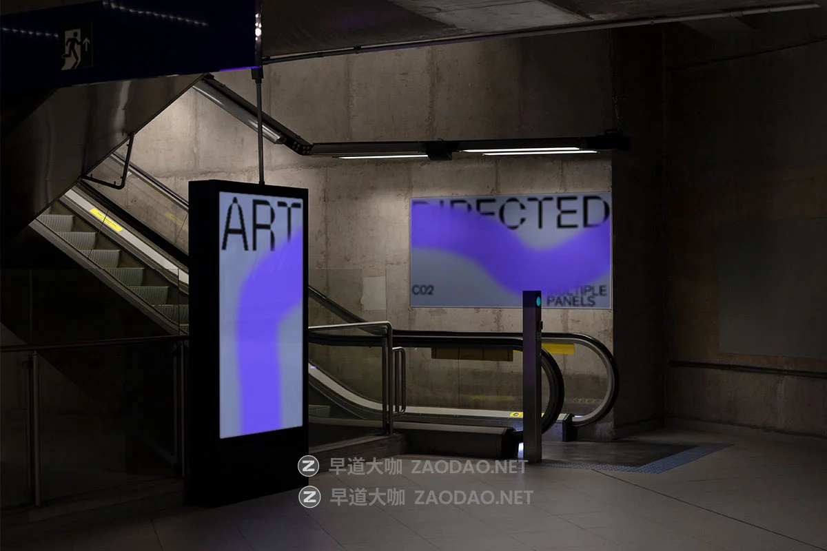 8款城市地铁站楼梯过道品牌宣传广告牌海报设计ps展示效果图样机 Art Directed Mockups – C02 Collection P1插图1 8款城市地铁站楼梯过道品牌宣传广告牌海报设计ps展示效果图样机 Art Directed Mockups – C02 Collection P1插图1