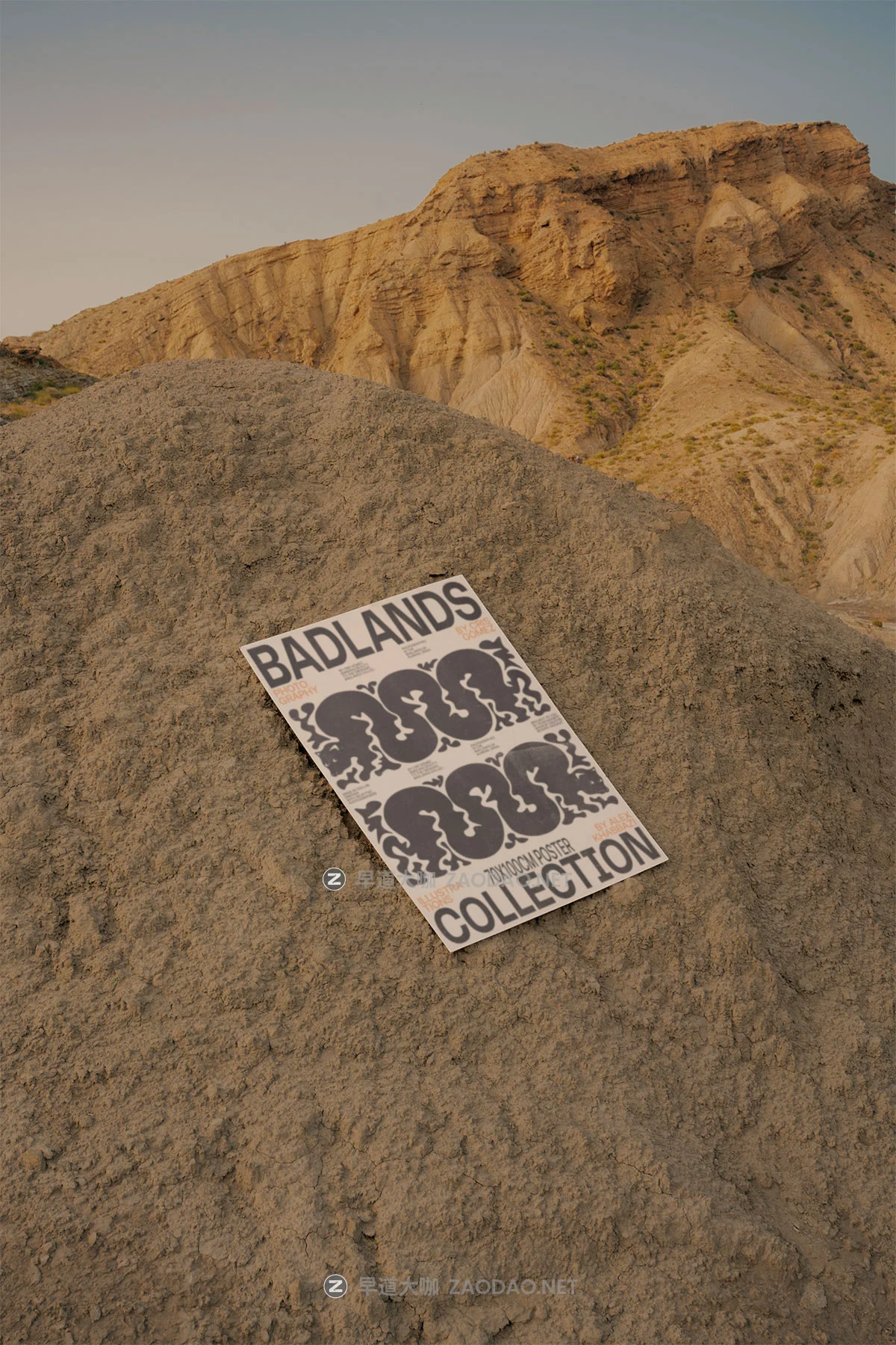 7款沙漠场景名片画册海报单页渔夫帽T恤vi设计贴图psd样机模板 Bendito Mockup – BADLANDS Collection P2插图4 7款沙漠场景名片画册海报单页渔夫帽T恤vi设计贴图psd样机模板 Bendito Mockup – BADLANDS Collection P2插图4