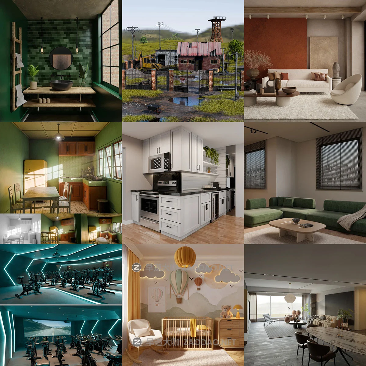 Blender卧室厨房客厅餐厅室内场景资产3D模型合集包 BlenderKit Scenes Pack插图5 Blender卧室厨房客厅餐厅室内场景资产3D模型合集包 BlenderKit Scenes Pack插图5