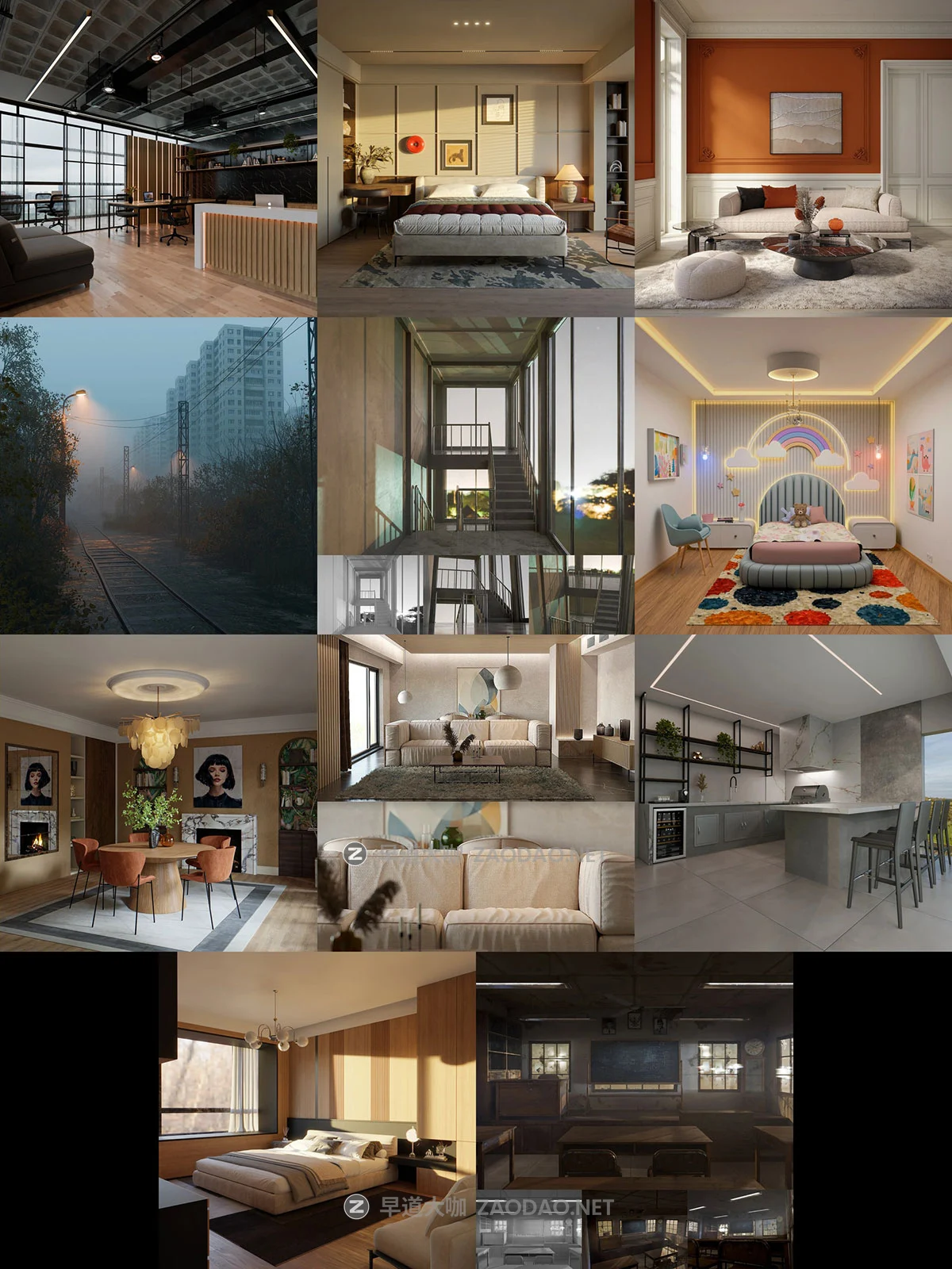 Blender卧室厨房客厅餐厅室内场景资产3D模型合集包 BlenderKit Scenes Pack插图4 Blender卧室厨房客厅餐厅室内场景资产3D模型合集包 BlenderKit Scenes Pack插图4