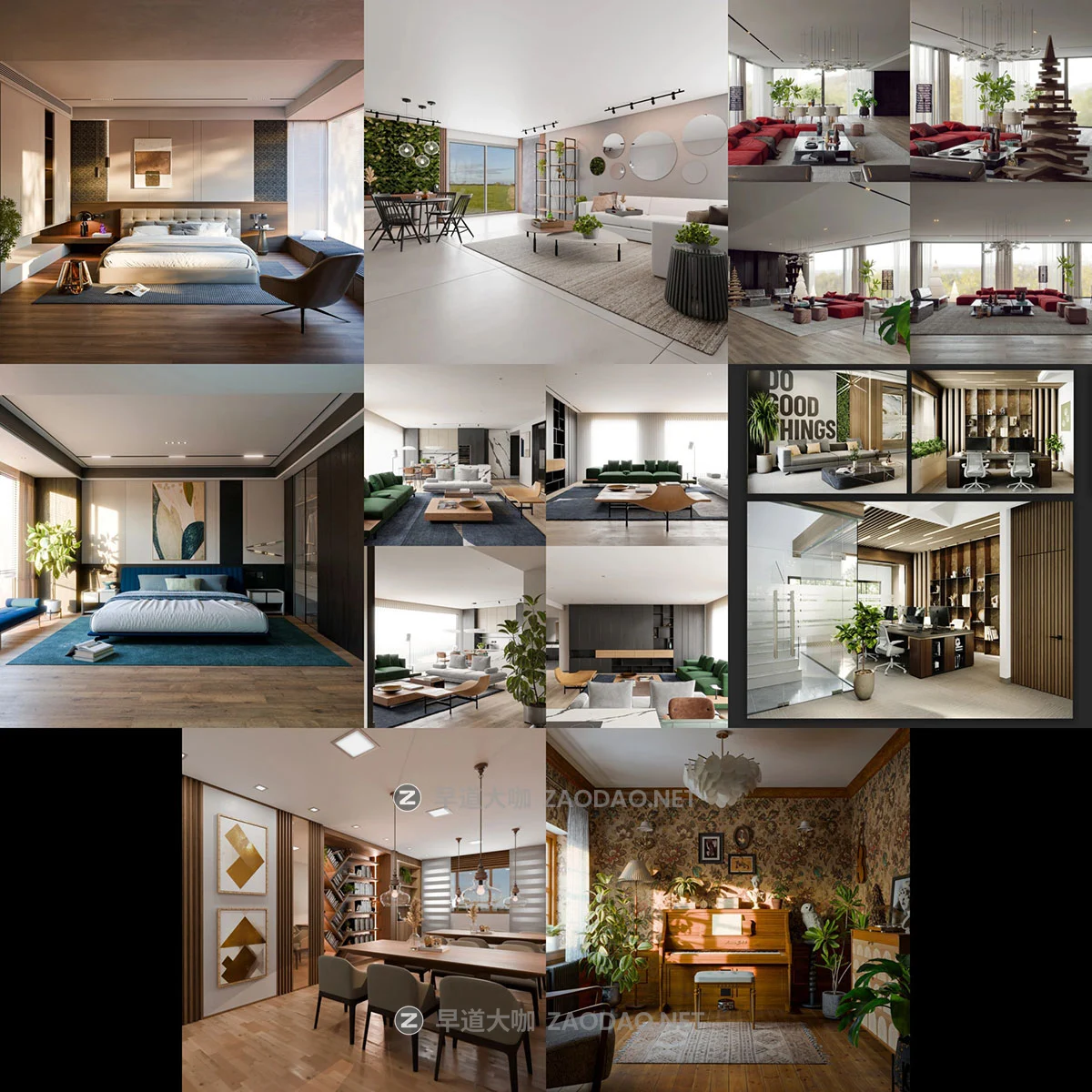 Blender卧室厨房客厅餐厅室内场景资产3D模型合集包 BlenderKit Scenes Pack插图14 Blender卧室厨房客厅餐厅室内场景资产3D模型合集包 BlenderKit Scenes Pack插图14