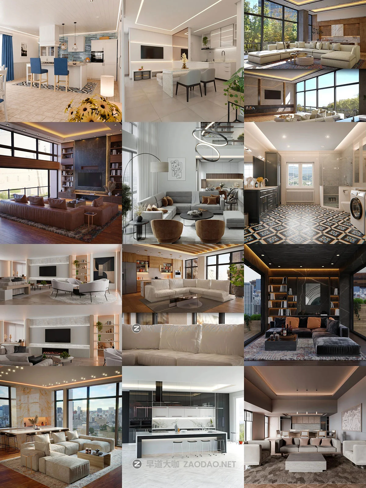 Blender卧室厨房客厅餐厅室内场景资产3D模型合集包 BlenderKit Scenes Pack插图10 Blender卧室厨房客厅餐厅室内场景资产3D模型合集包 BlenderKit Scenes Pack插图10