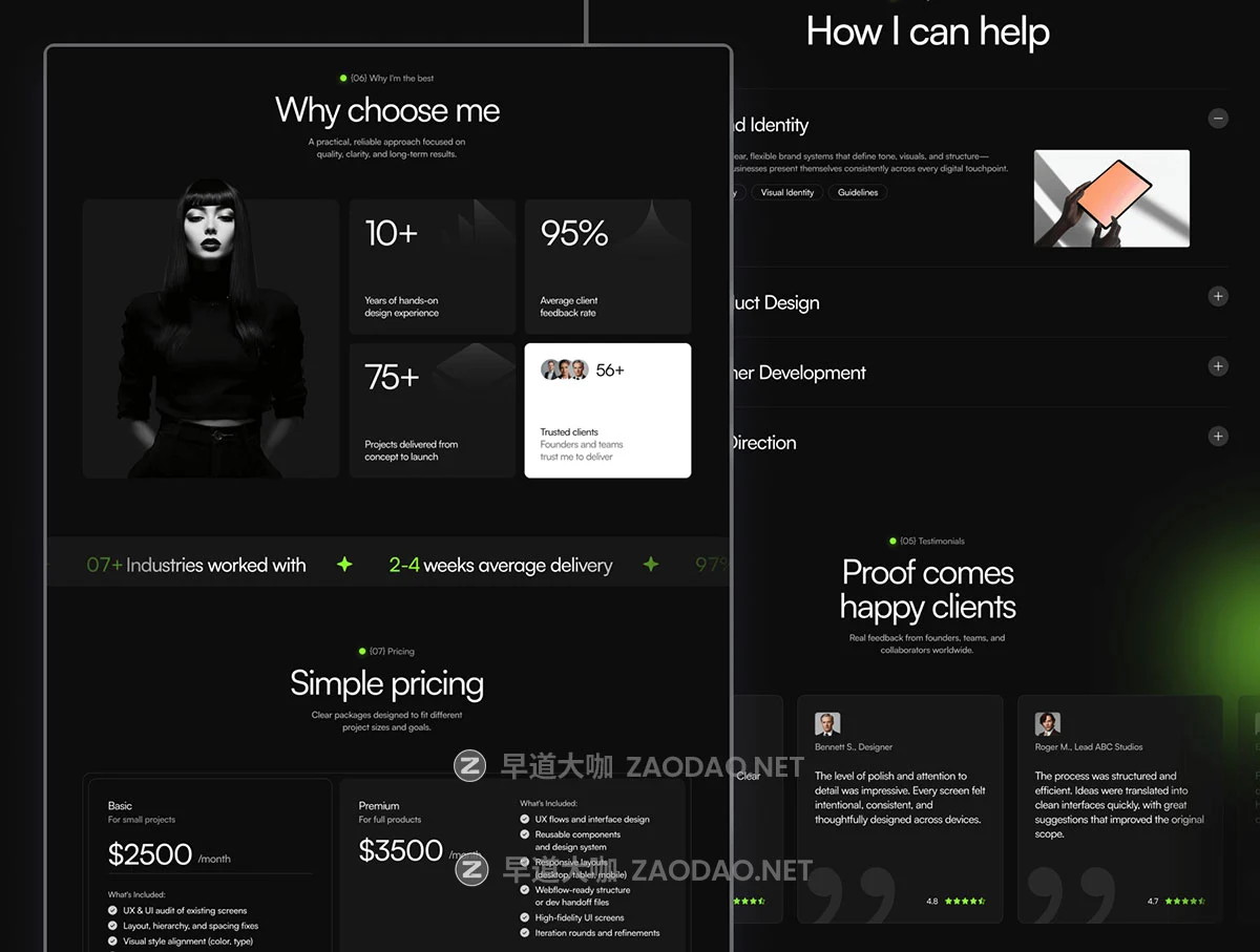 高端暗调个人摄影设计师案例作品集用户ui界面排版framer模板 Buildr — Framer Portfolio Template for Designers插图1 高端暗调个人摄影设计师案例作品集用户ui界面排版framer模板 Buildr — Framer Portfolio Template for Designers插图1