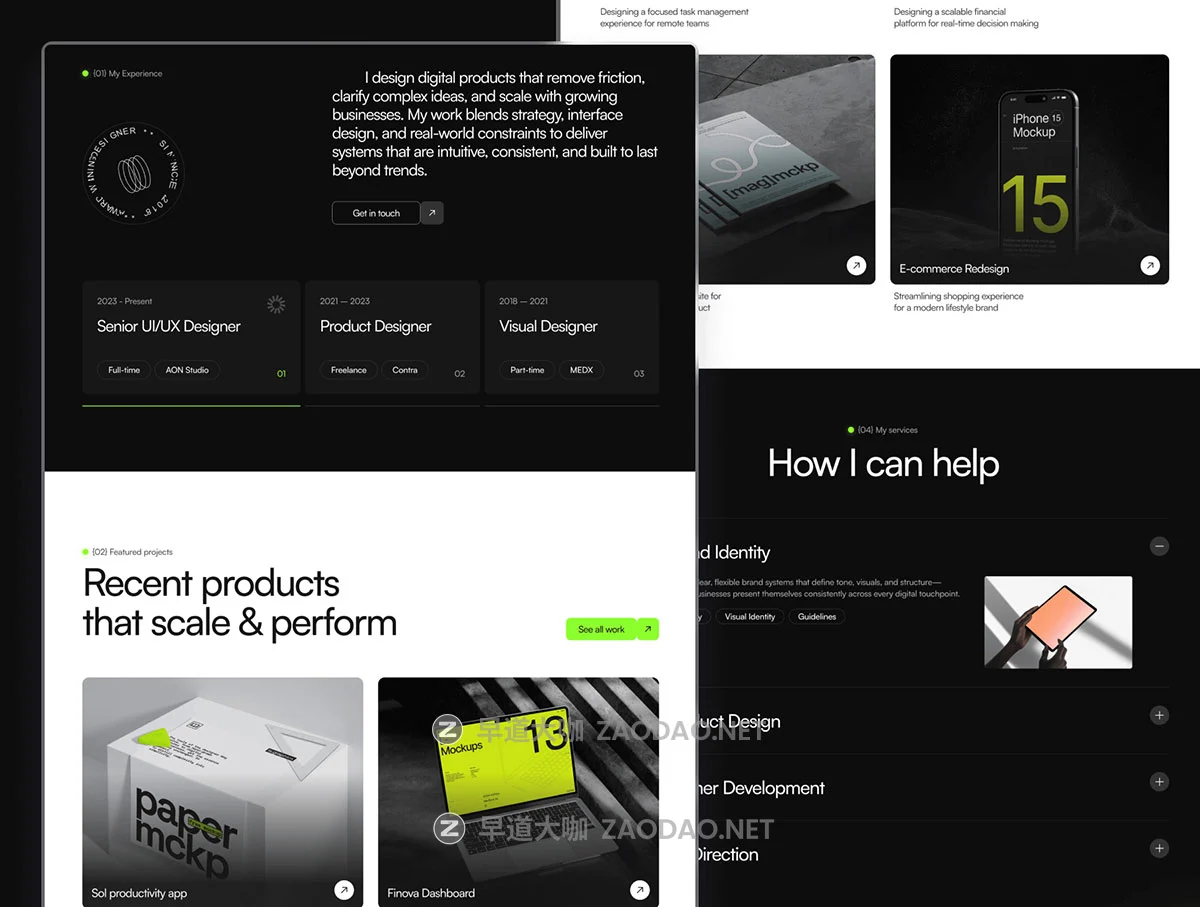 高端暗调个人摄影设计师案例作品集用户ui界面排版framer模板 Buildr — Framer Portfolio Template for Designers插图2 高端暗调个人摄影设计师案例作品集用户ui界面排版framer模板 Buildr — Framer Portfolio Template for Designers插图2