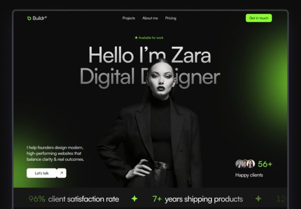 高端暗调个人摄影设计师案例作品集用户ui界面排版framer模板 Buildr — Framer Portfolio Template for Designers特色图 高端暗调个人摄影设计师案例作品集用户ui界面排版framer模板 Buildr — Framer Portfolio Template for Designers