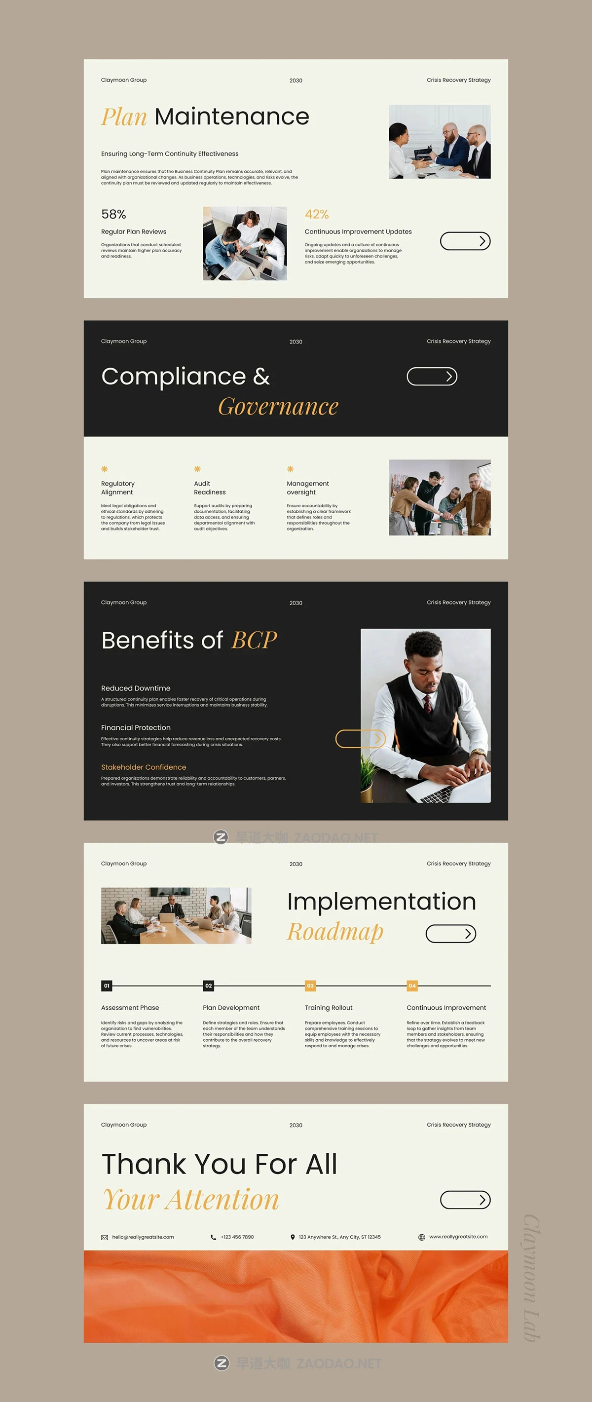 20页项目策划提案企业介绍年度财报报表简报幻灯片设计ppt模板素材 Business Continuity Strategy Deck插图9 20页项目策划提案企业介绍年度财报报表简报幻灯片设计ppt模板素材 Business Continuity Strategy Deck插图9