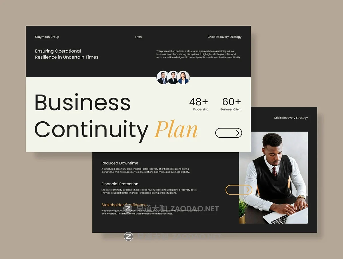 20页项目策划提案企业介绍年度财报报表简报幻灯片设计ppt模板素材 Business Continuity Strategy Deck插图1 20页项目策划提案企业介绍年度财报报表简报幻灯片设计ppt模板素材 Business Continuity Strategy Deck插图1