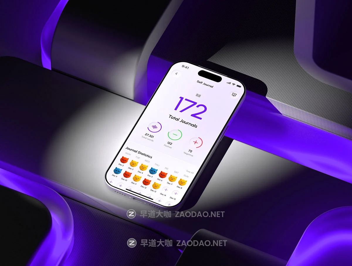 30+屏心里健康冥想情绪数据日记记录跟踪app应用程序设计figma模板ui套件素材 Conscio – Mental Health App Kit插图6 30+屏心里健康冥想情绪数据日记记录跟踪app应用程序设计figma模板ui套件素材 Conscio – Mental Health App Kit插图6