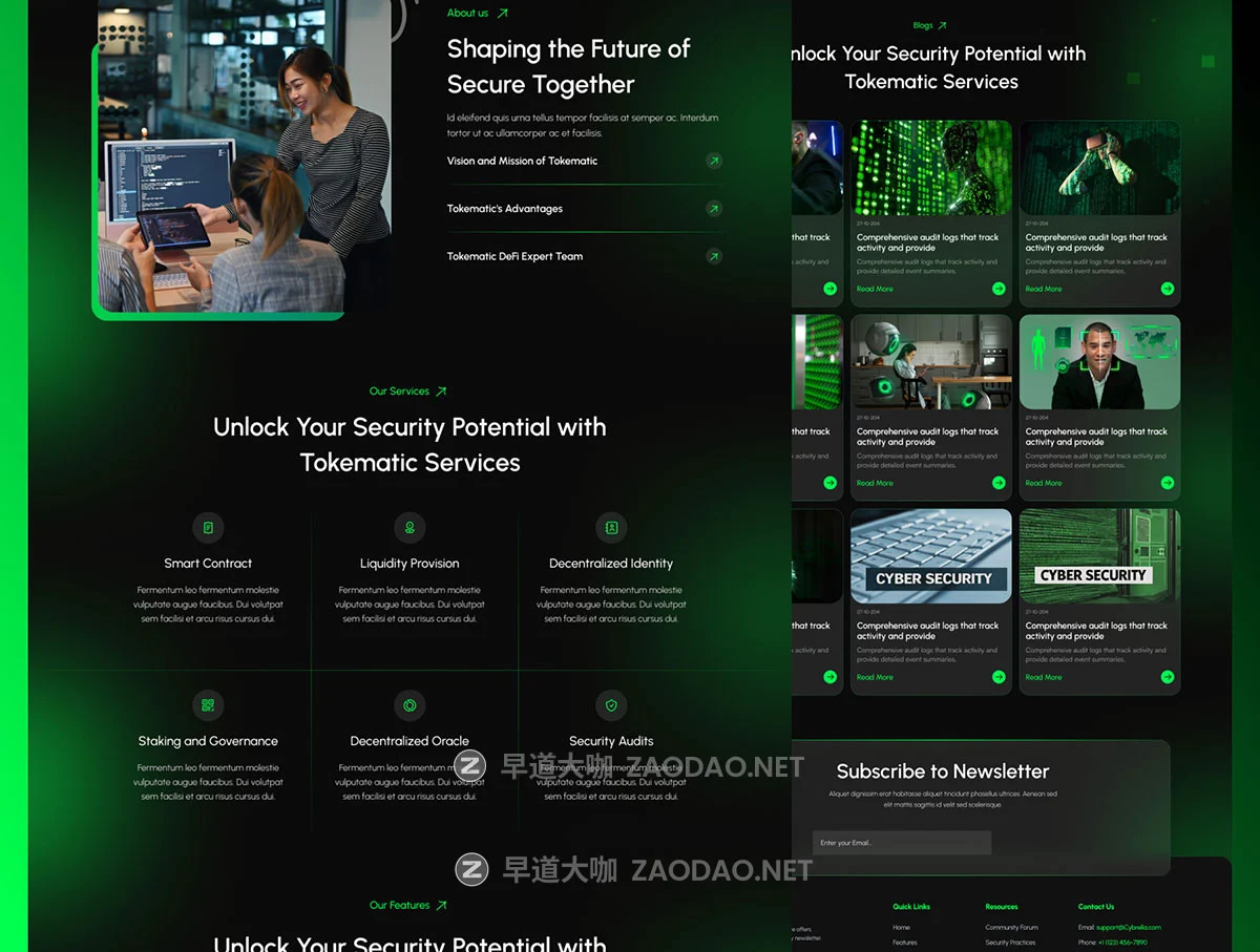 12+屏高保真暗调网络安全信息科技技术服务网站SaaS平台ui界面设计figma格式模板套件 Cybrella – Cyber Security Website UI Kit插图3 12+屏高保真暗调网络安全信息科技技术服务网站SaaS平台ui界面设计figma格式模板套件 Cybrella – Cyber Security Website UI Kit插图3