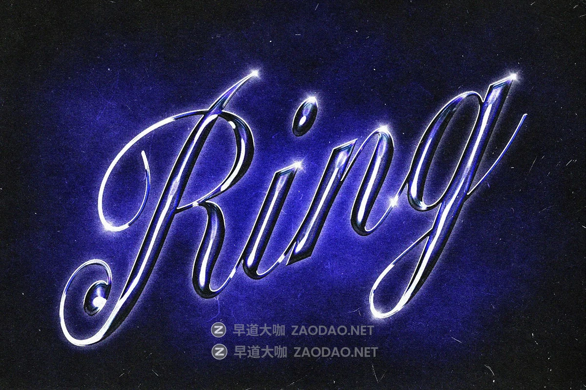深色边缘光晕发光金属镀铬3D立体标题logo字体设计ps特效样机模板 Dark Purple Chrome Text Effect插图1 深色边缘光晕发光金属镀铬3D立体标题logo字体设计ps特效样机模板 Dark Purple Chrome Text Effect插图1