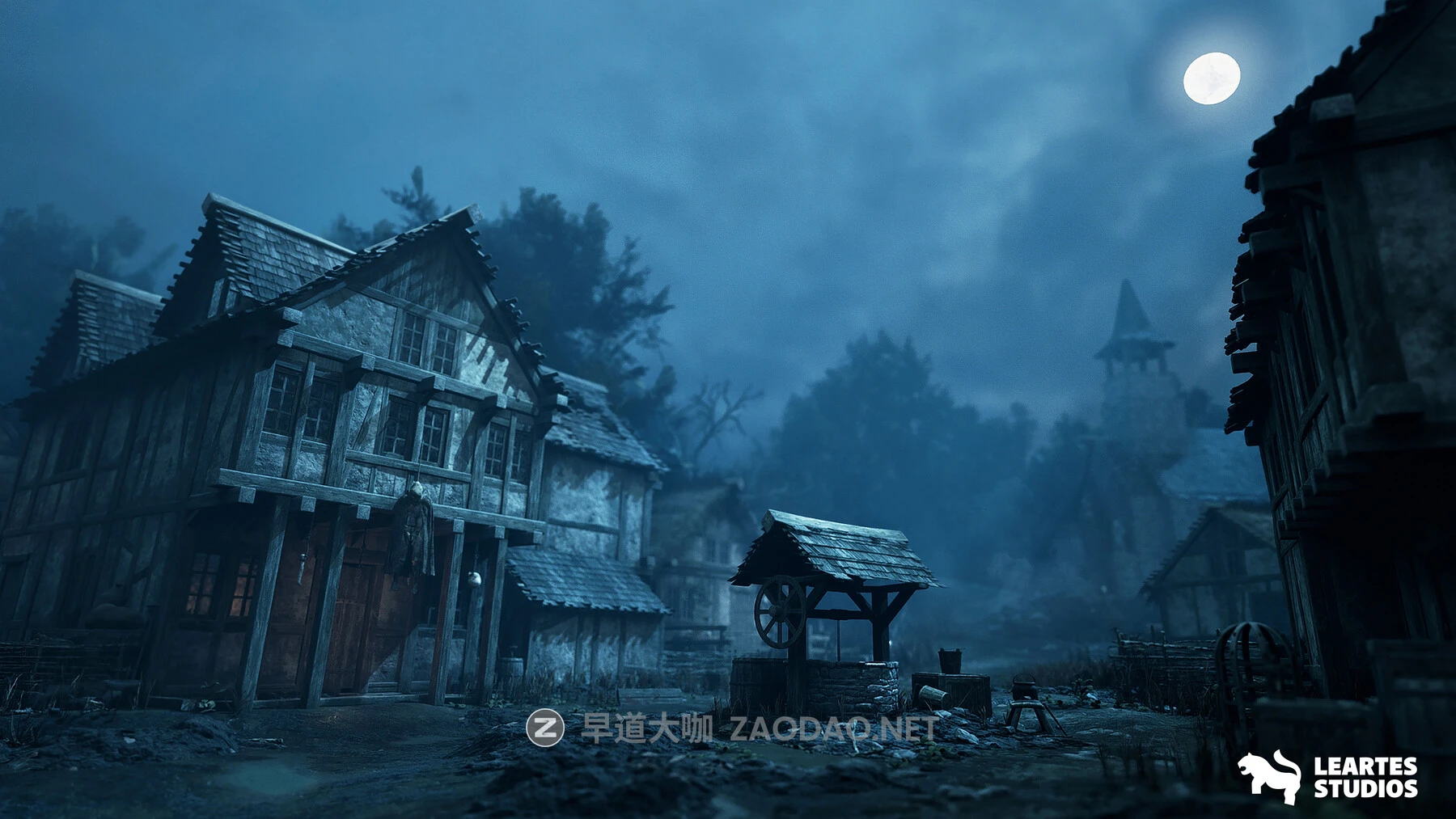 UE素材 黑暗幽灵般废弃荒废乡镇村庄建筑3D模型资产 Demonic Village Environment ( Demonic Medieval Village Village Medieval 3D Art )插图2 UE素材 黑暗幽灵般废弃荒废乡镇村庄建筑3D模型资产 Demonic Village Environment ( Demonic Medieval Village Village Medieval 3D Art )插图2