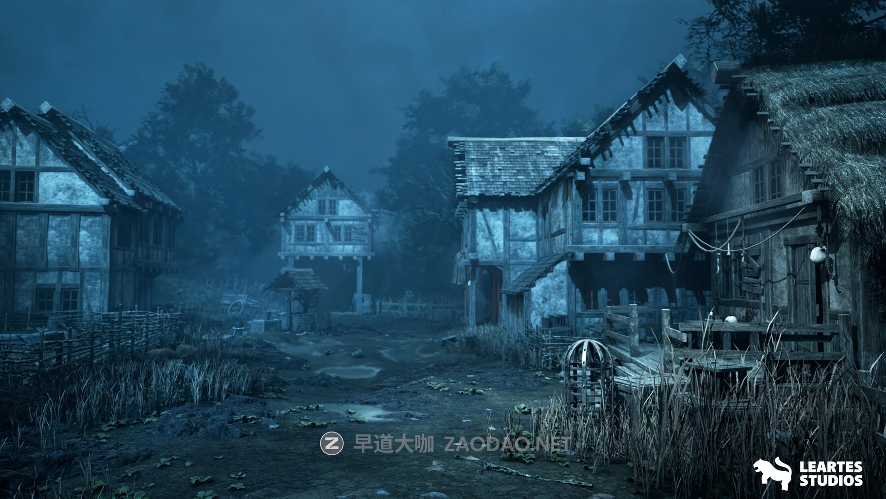 UE素材 黑暗幽灵般废弃荒废乡镇村庄建筑3D模型资产 Demonic Village Environment ( Demonic Medieval Village Village Medieval 3D Art )插图3 UE素材 黑暗幽灵般废弃荒废乡镇村庄建筑3D模型资产 Demonic Village Environment ( Demonic Medieval Village Village Medieval 3D Art )插图3