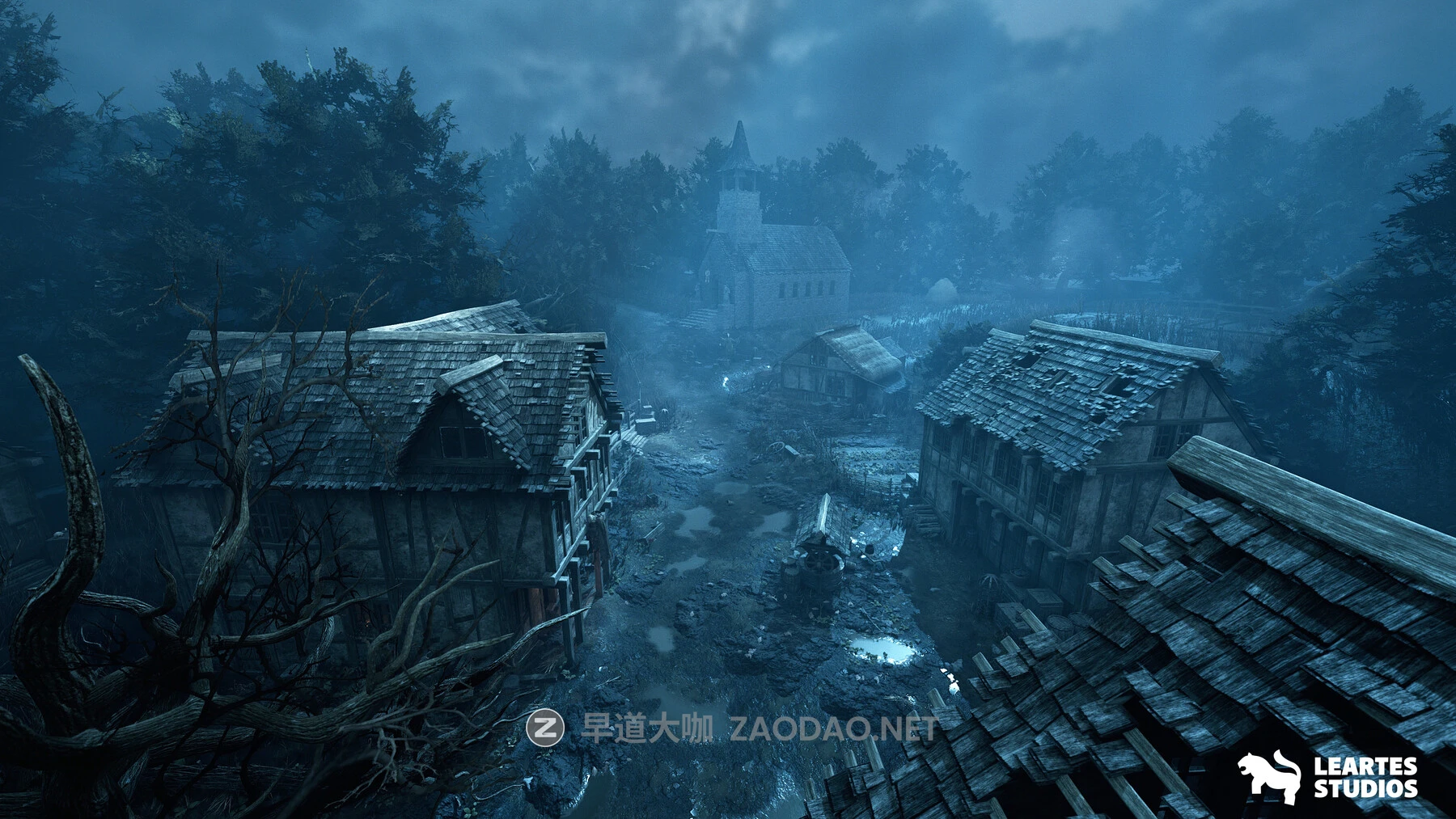 UE素材 黑暗幽灵般废弃荒废乡镇村庄建筑3D模型资产 Demonic Village Environment ( Demonic Medieval Village Village Medieval 3D Art )插图4 UE素材 黑暗幽灵般废弃荒废乡镇村庄建筑3D模型资产 Demonic Village Environment ( Demonic Medieval Village Village Medieval 3D Art )插图4