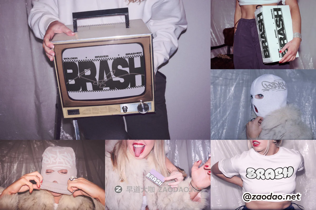 7款叛逆棉线帽T恤包装箱TV电视红酒瓶名片小众品牌vi贴图psd样机模板 Format Mockup – BRASH Collection P2插图 7款叛逆棉线帽T恤包装箱TV电视红酒瓶名片小众品牌vi贴图psd样机模板 Format Mockup – BRASH Collection P2插图