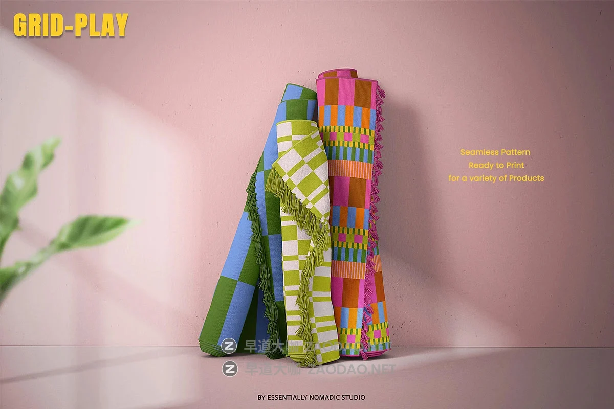 50款现代经典北欧几何撞色格纹四方连续无缝拼接图案纹样矢量素材 Grid Play – Stripes & Plaids Seamless Patterns插图12 50款现代经典北欧几何撞色格纹四方连续无缝拼接图案纹样矢量素材 Grid Play – Stripes & Plaids Seamless Patterns插图12