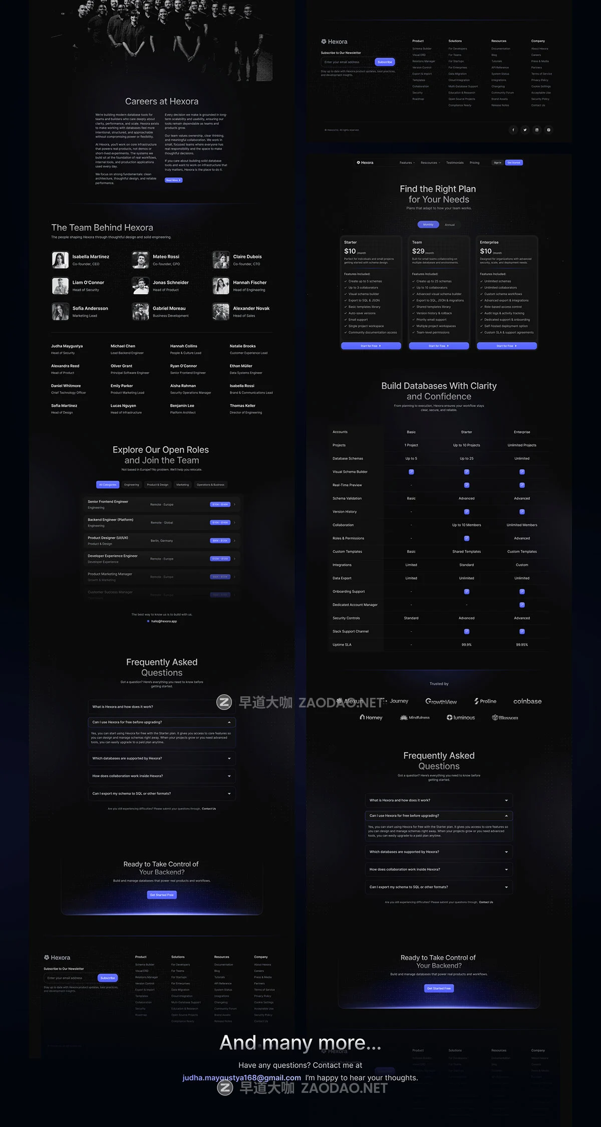 40+屏暗调网络科技数据库软件服务平台SaaS网站UI界面设计Figma模板套件 Hexora – SaaS Website Template UI Kit插图12 40+屏暗调网络科技数据库软件服务平台SaaS网站UI界面设计Figma模板套件 Hexora – SaaS Website Template UI Kit插图12