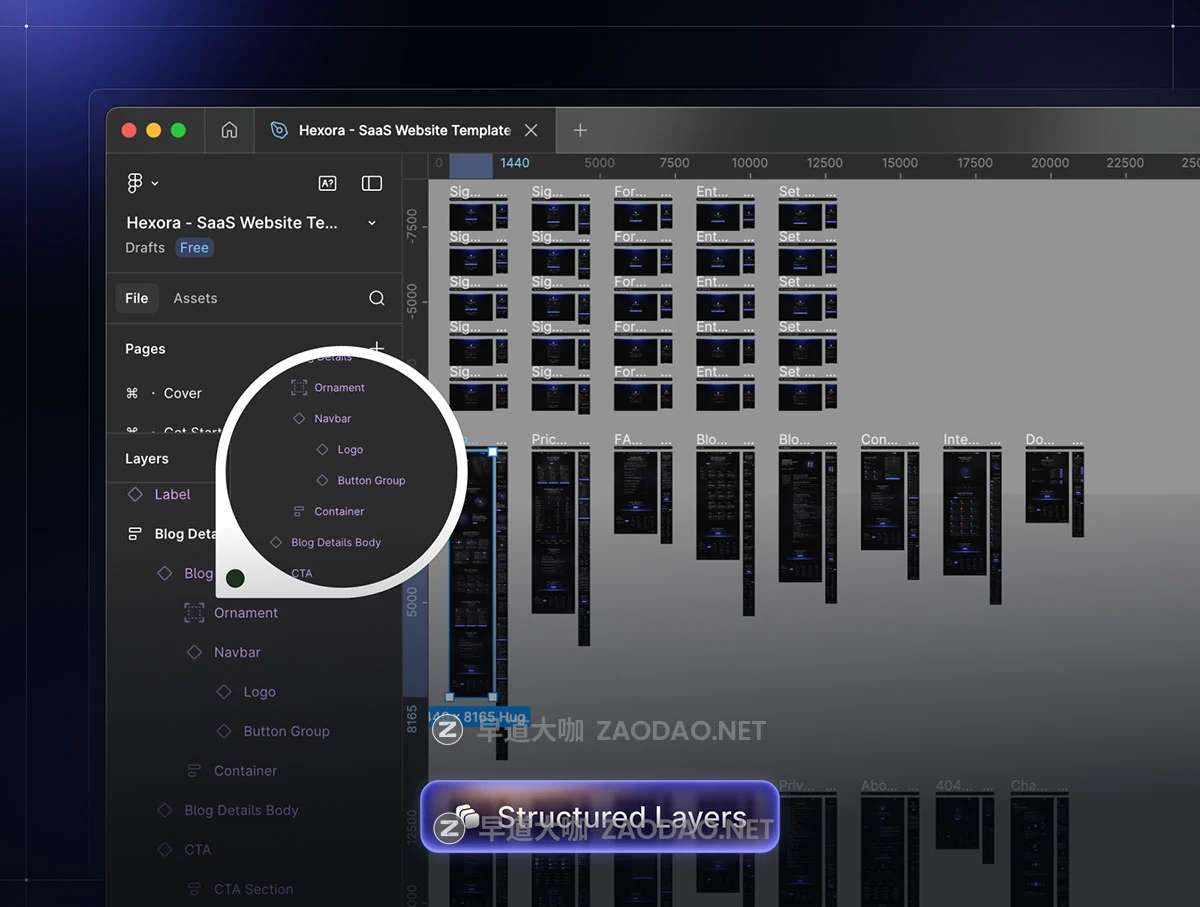 40+屏暗调网络科技数据库软件服务平台SaaS网站UI界面设计Figma模板套件 Hexora – SaaS Website Template UI Kit插图9 40+屏暗调网络科技数据库软件服务平台SaaS网站UI界面设计Figma模板套件 Hexora – SaaS Website Template UI Kit插图9