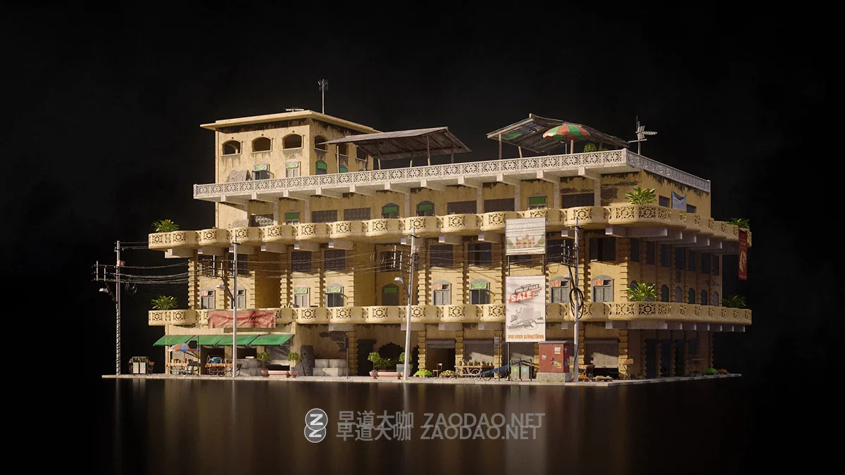 印度新德里城市街道环境建筑3D模型资产Blender/FBX/MAX格式 KitBash3D – New Delhi插图3 印度新德里城市街道环境建筑3D模型资产Blender/FBX/MAX格式 KitBash3D – New Delhi插图3