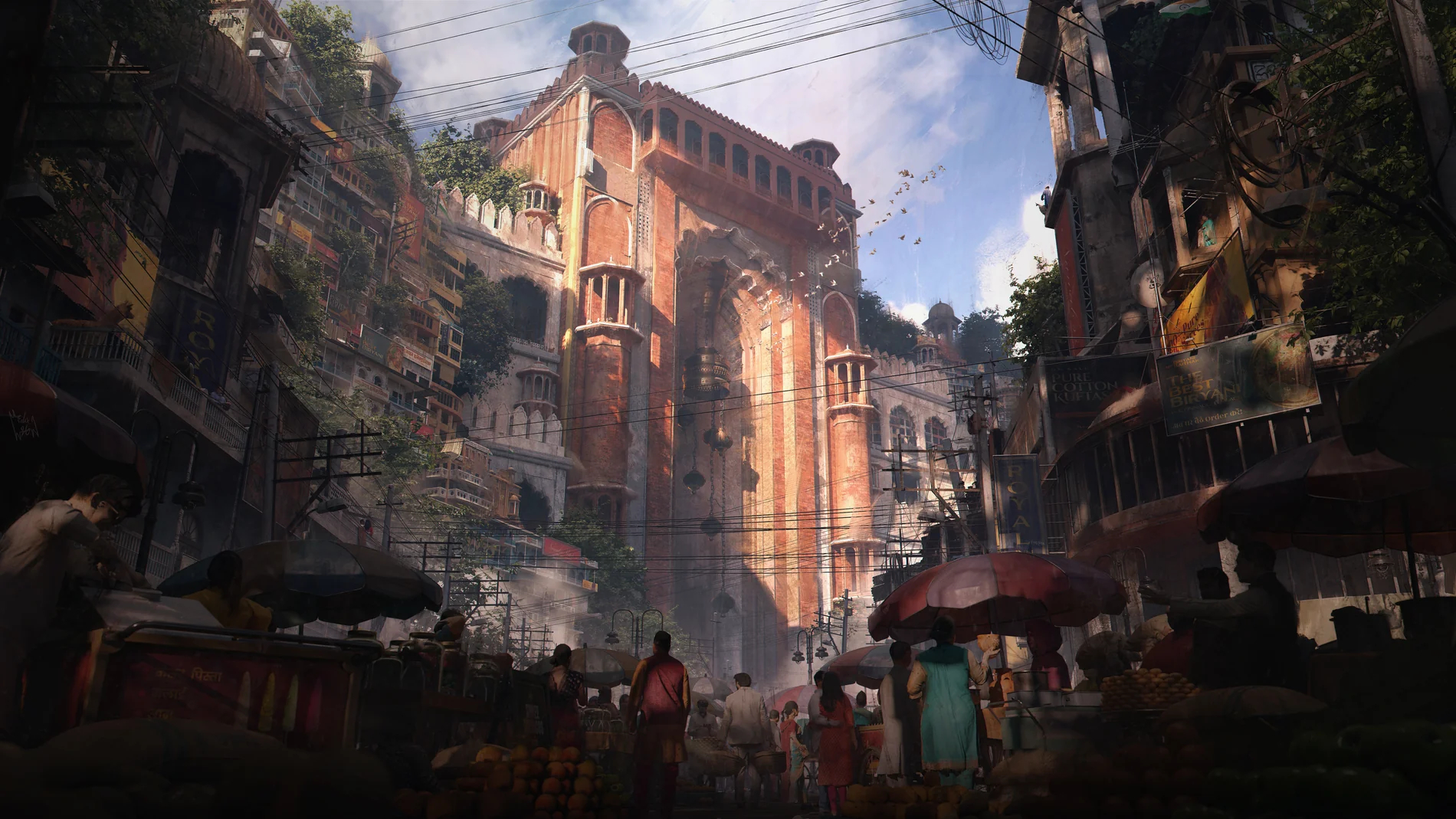 印度新德里城市街道环境建筑3D模型资产Blender/FBX/MAX格式 KitBash3D – New Delhi特色图 印度新德里城市街道环境建筑3D模型资产Blender/FBX/MAX格式 KitBash3D – New Delhi