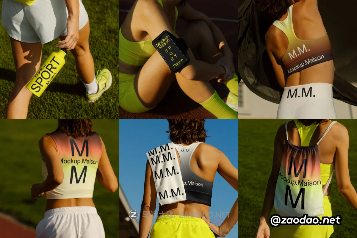 7款高级背包背心T恤毛巾iPhone手机水杯运动品牌VI设计PS贴图样机模板 Mockup.Maison – Sport Collection P5插图 7款高级背包背心T恤毛巾iPhone手机水杯运动品牌VI设计PS贴图样机模板 Mockup.Maison – Sport Collection P5插图