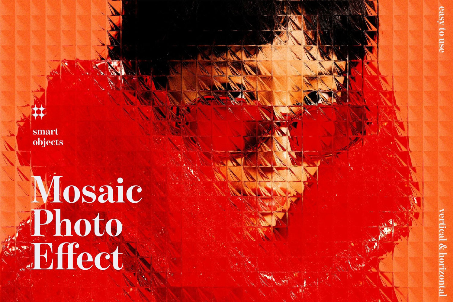 潮流折射马赛克玻璃照片修图效果ps特效滤镜插件样机 Mosaic Glass Photo Effect特色图 潮流折射马赛克玻璃照片修图效果ps特效滤镜插件样机 Mosaic Glass Photo Effect