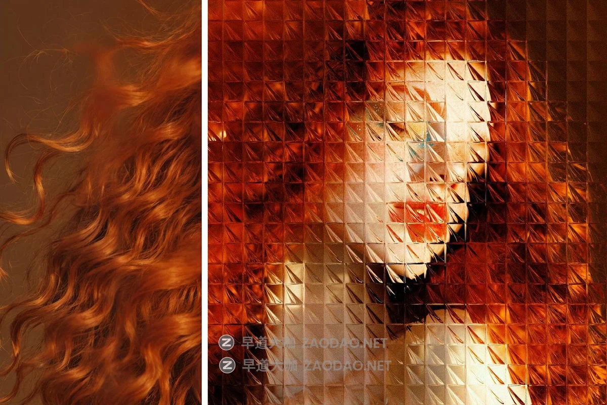 潮流折射马赛克玻璃照片修图效果ps特效滤镜插件样机 Mosaic Glass Photo Effect插图5 潮流折射马赛克玻璃照片修图效果ps特效滤镜插件样机 Mosaic Glass Photo Effect插图5