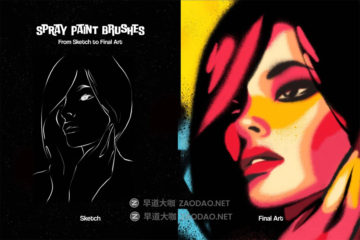 街头涂鸦艺术杂点喷涂喷漆绘画ps/ai/procreate/csp/affinity笔刷设计素材套装 Multi-App Spray Paint Brushes插图1 街头涂鸦艺术杂点喷涂喷漆绘画ps/ai/procreate/csp/affinity笔刷设计素材套装 Multi-App Spray Paint Brushes插图1