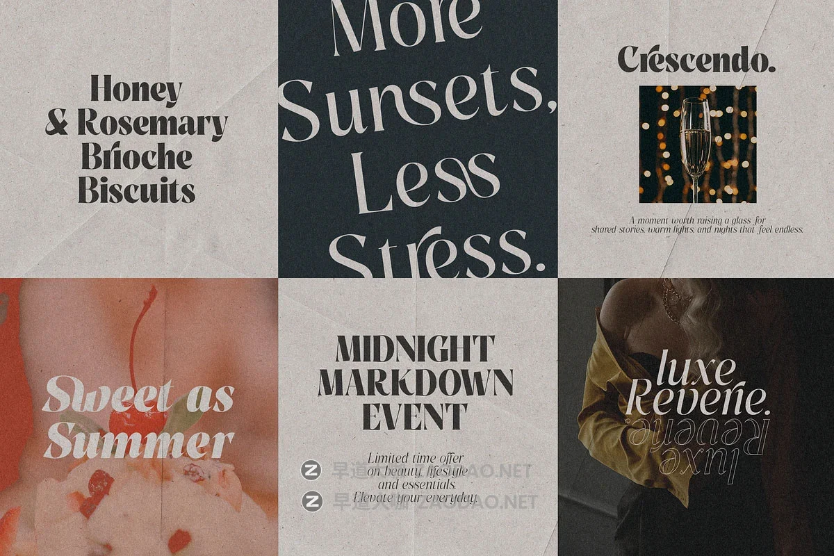 MyFonts – Pure Motif Font Family 18款字重经典永恒情感奢华品牌包装叙事品牌标题logo设计衬线英文字体插图24 MyFonts – Pure Motif Font Family 18款字重经典永恒情感奢华品牌包装叙事品牌标题logo设计衬线英文字体插图24