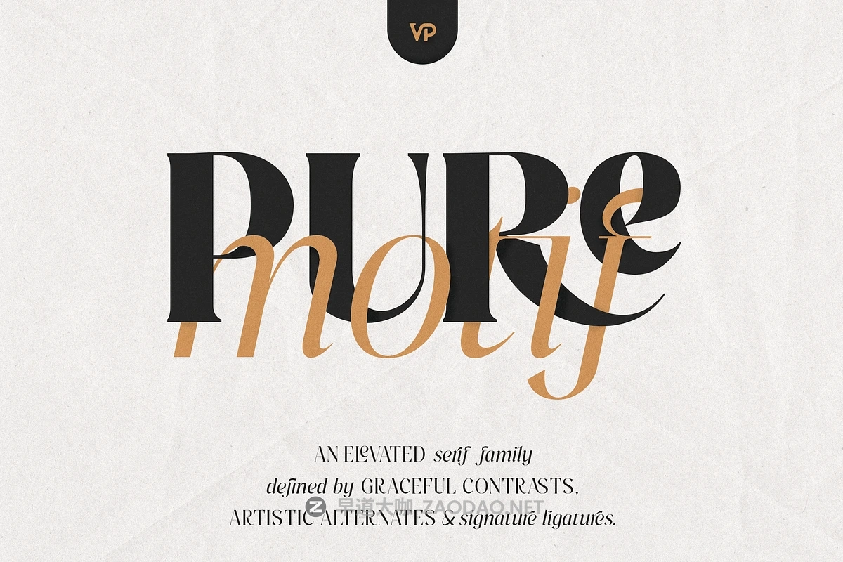 MyFonts – Pure Motif Font Family 18款字重经典永恒情感奢华品牌包装叙事品牌标题logo设计衬线英文字体插图 MyFonts – Pure Motif Font Family 18款字重经典永恒情感奢华品牌包装叙事品牌标题logo设计衬线英文字体插图