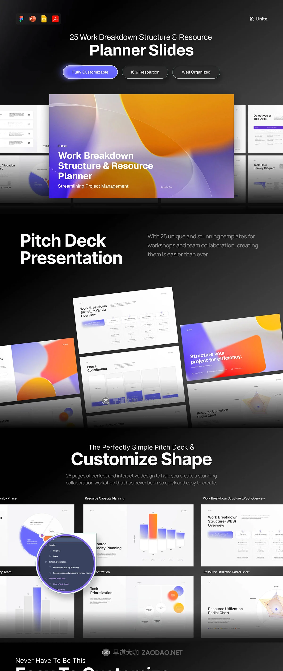 25页极简企业市场营销规划提案工作汇报幻灯片设计ppt/figma模板 Presentation Planner Work Breakdown Structure and Resource插图6 25页极简企业市场营销规划提案工作汇报幻灯片设计ppt/figma模板 Presentation Planner Work Breakdown Structure and Resource插图6