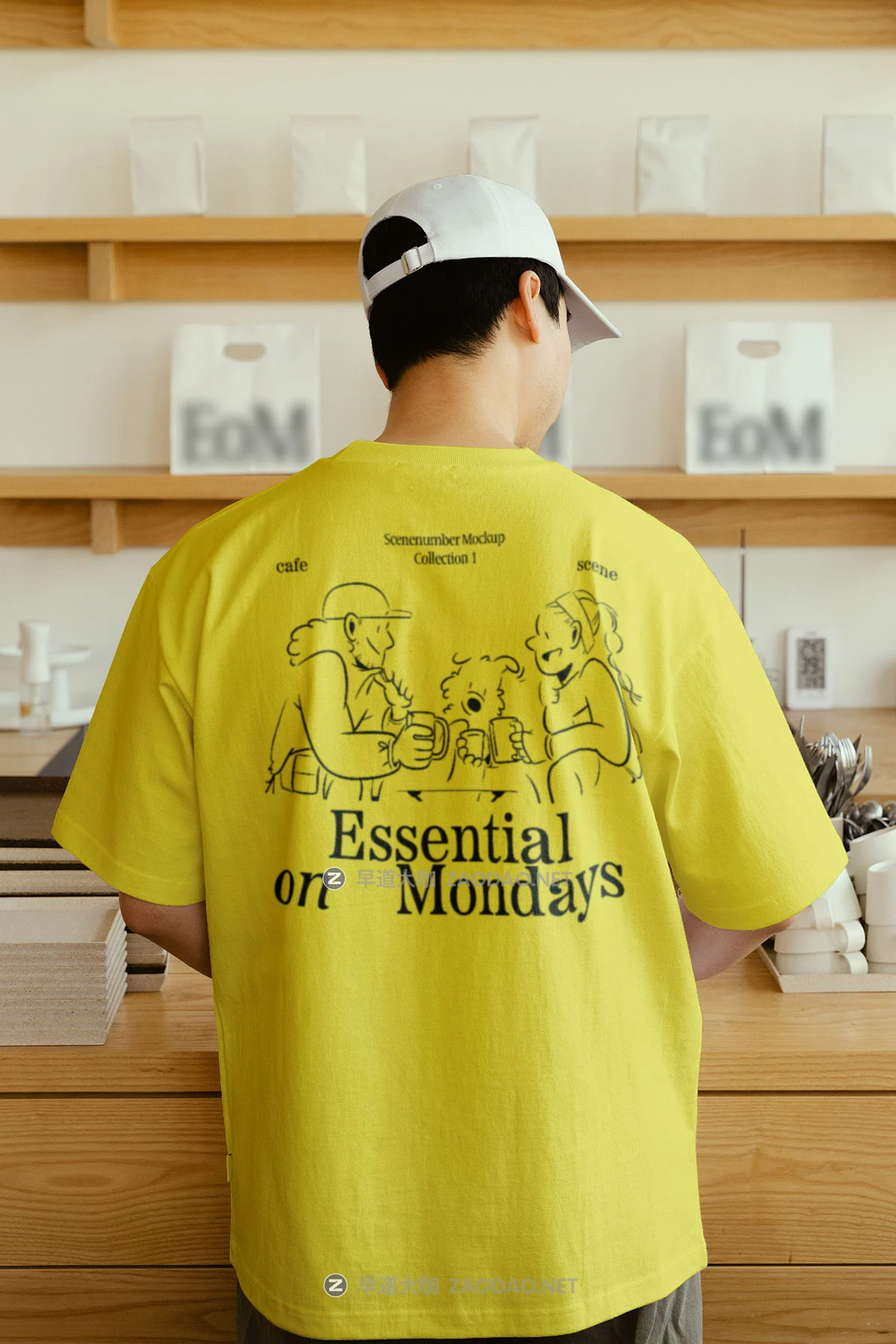 7款质感小众咖啡VI设计手提纸杯塑料杯名片包包装袋海报T恤展示贴图PSD样机模板 Scene Number Mockup – S#1 EOM Collection P2插图3 7款质感小众咖啡VI设计手提纸杯塑料杯名片包包装袋海报T恤展示贴图PSD样机模板 Scene Number Mockup – S#1 EOM Collection P2插图3