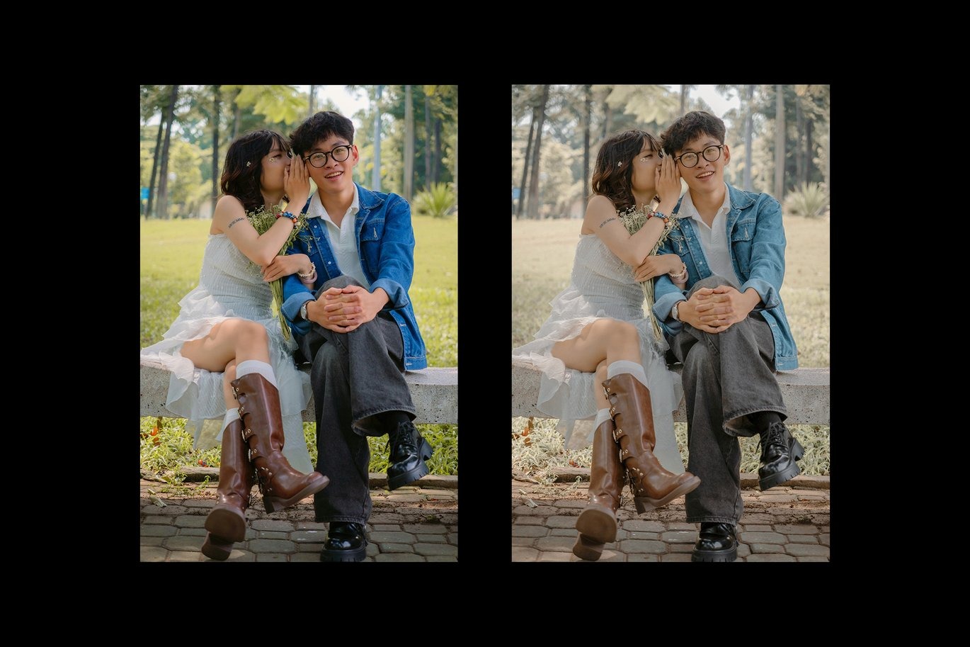 5组梦幻美学浪漫情人节婚礼纪念日摄影照片调色Lightroom预设 Romantic Couple Lightroom Presets插图7 5组梦幻美学浪漫情人节婚礼纪念日摄影照片调色Lightroom预设 Romantic Couple Lightroom Presets插图7