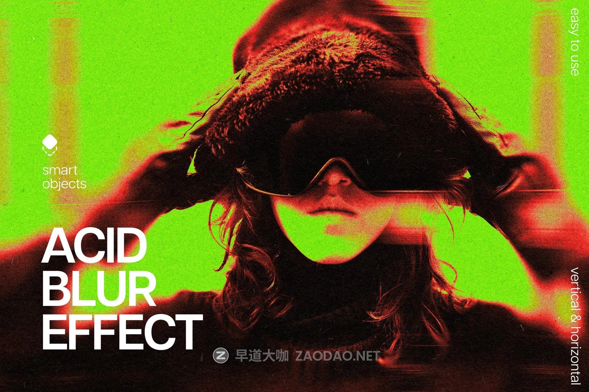 酸性模糊颗粒照片效果ps特效滤镜样机 Acid Blur Photo Effect插图 酸性模糊颗粒照片效果ps特效滤镜样机 Acid Blur Photo Effect插图