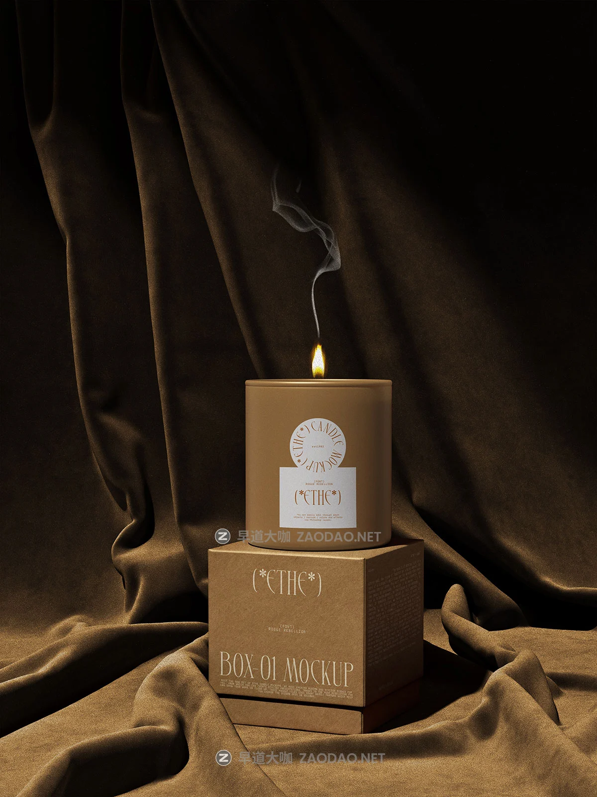 7款高级自然侘寂风香薰蜡烛礼盒包装设计作品展示效果图ps样机 ETHE – Box & Candle Mockups V1 by Creatoom插图4 7款高级自然侘寂风香薰蜡烛礼盒包装设计作品展示效果图ps样机 ETHE – Box & Candle Mockups V1 by Creatoom插图4