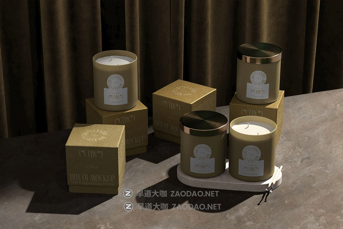 7款高级自然侘寂风香薰蜡烛礼盒包装设计作品展示效果图ps样机 ETHE – Box & Candle Mockups V1 by Creatoom插图3 7款高级自然侘寂风香薰蜡烛礼盒包装设计作品展示效果图ps样机 ETHE – Box & Candle Mockups V1 by Creatoom插图3