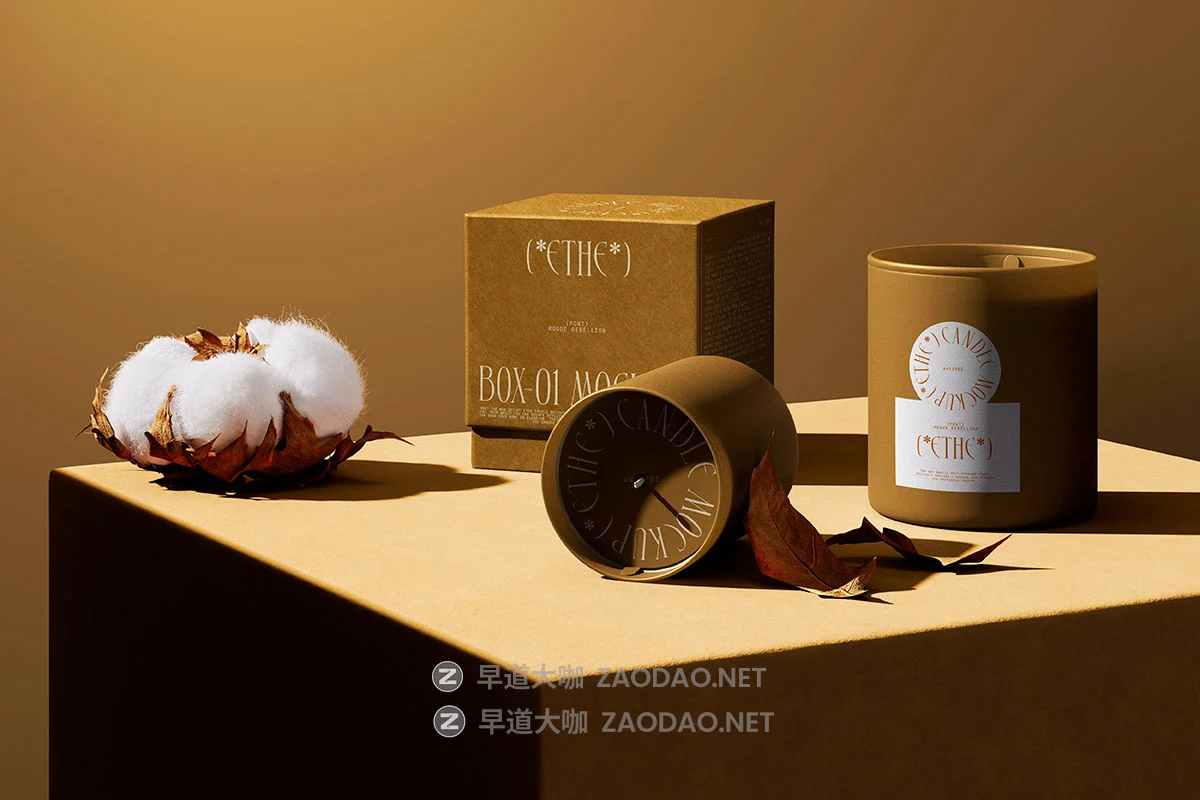 7款高级自然侘寂风香薰蜡烛礼盒包装设计作品展示效果图ps样机 ETHE – Box & Candle Mockups V1 by Creatoom插图2 7款高级自然侘寂风香薰蜡烛礼盒包装设计作品展示效果图ps样机 ETHE – Box & Candle Mockups V1 by Creatoom插图2