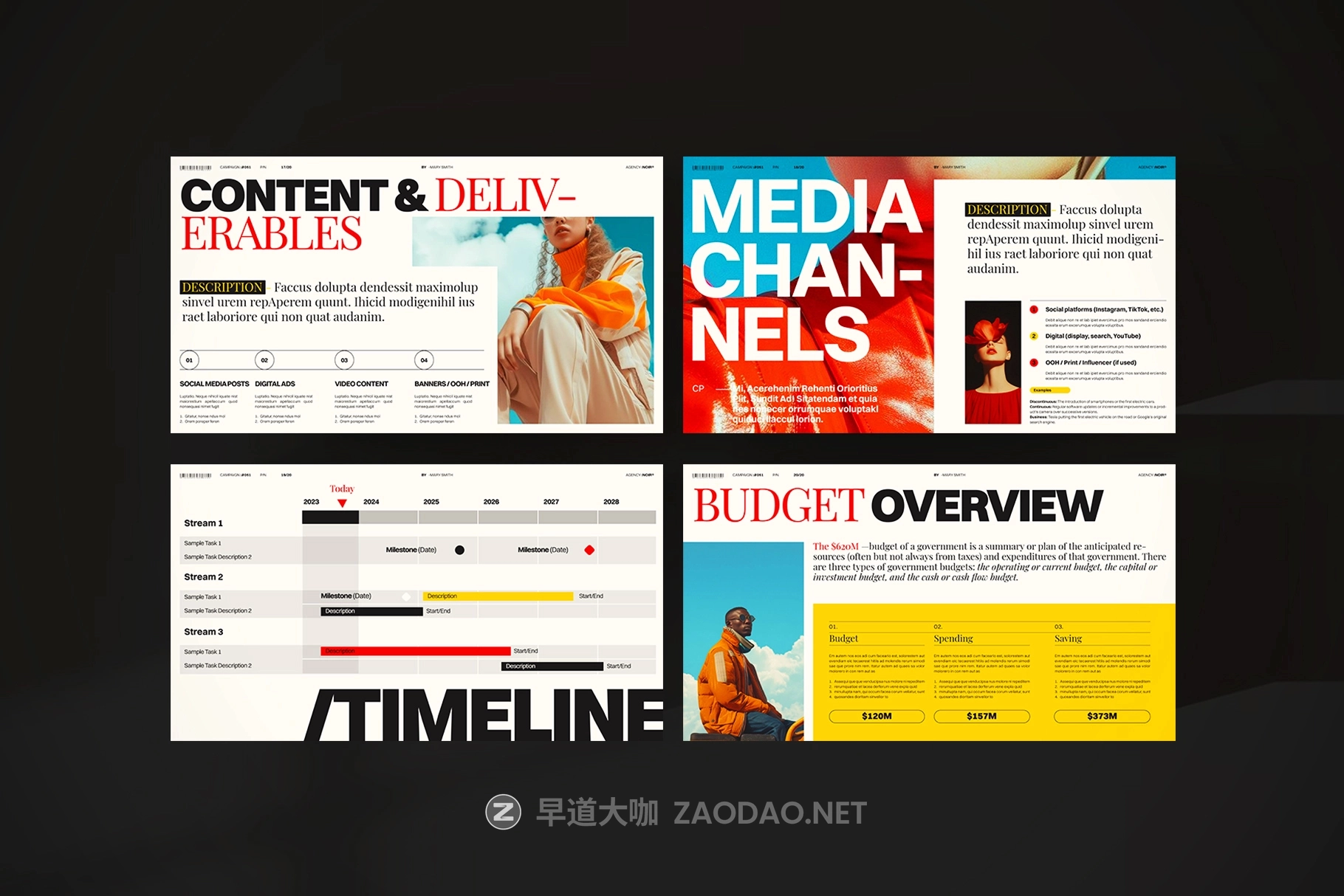 时尚创意品牌营销策划演示文稿设计ppt/keynote模版 Creative Brief Campaign Presentation Template插图12 时尚创意品牌营销策划演示文稿设计ppt/keynote模版 Creative Brief Campaign Presentation Template插图12