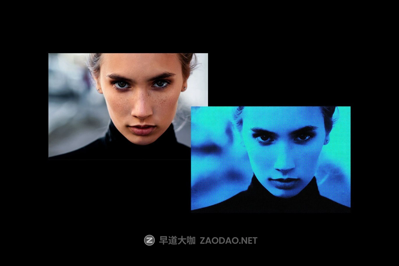 复古模糊半调照片效果ps特效滤镜样机 Ice & Fire Halftone Effect插图4 复古模糊半调照片效果ps特效滤镜样机 Ice & Fire Halftone Effect插图4