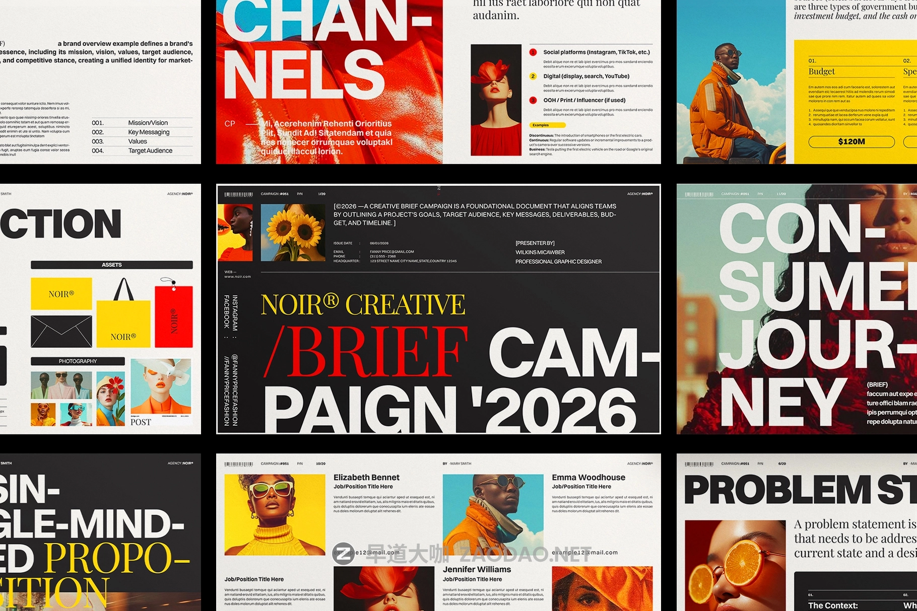 时尚创意品牌营销策划演示文稿设计ppt/keynote模版 Creative Brief Campaign Presentation Template插图2 时尚创意品牌营销策划演示文稿设计ppt/keynote模版 Creative Brief Campaign Presentation Template插图2