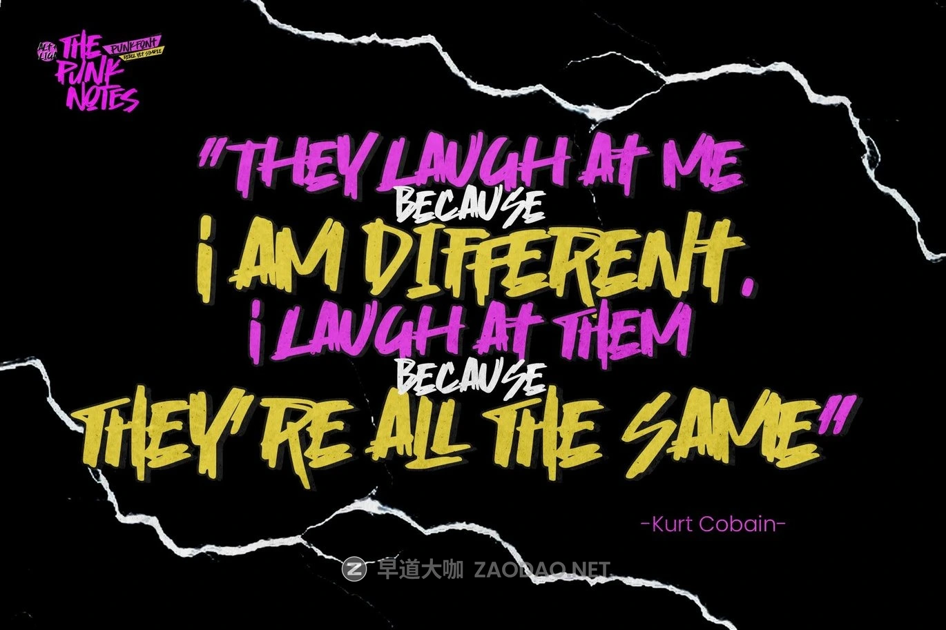 时尚涂鸦风赛博朋克海报包装邀请函设计装饰英文字体安装包 The Punk Notes – Punk Font Rebel Yet Simple插图6 时尚涂鸦风赛博朋克海报包装邀请函设计装饰英文字体安装包 The Punk Notes – Punk Font Rebel Yet Simple插图6