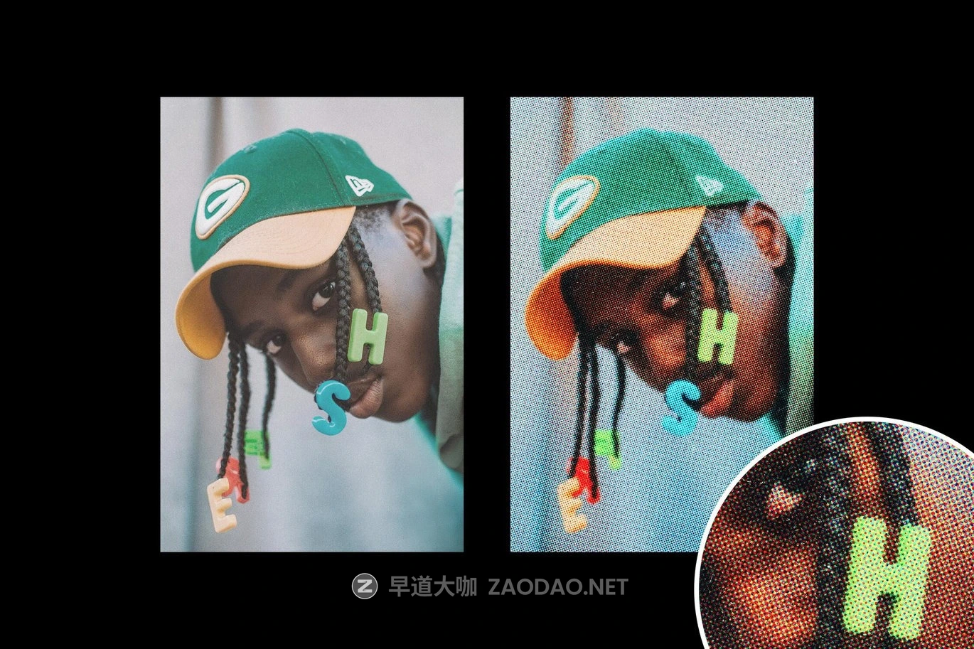 潮流复古半调杂志印刷网点划痕设计ps特效滤镜样机 Original Zine Color Halftone Effect插图7 潮流复古半调杂志印刷网点划痕设计ps特效滤镜样机 Original Zine Color Halftone Effect插图7