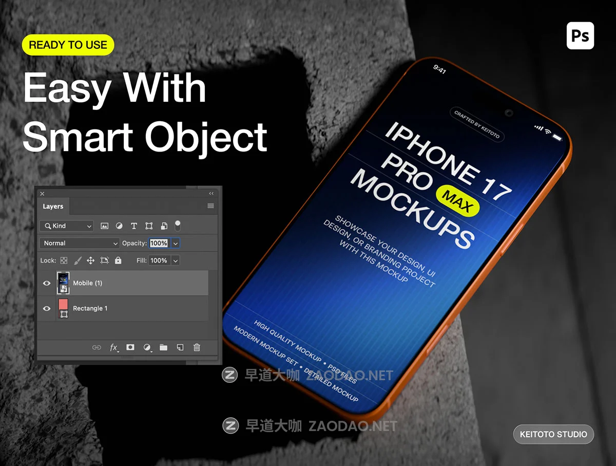 3款黑暗岩石混凝土背景ui界面广告作品集设计苹果iPhone 17 Pro贴图psd样机模板 iPhone 17 Pro Max Dark Cinematic Mockups插图4 3款黑暗岩石混凝土背景ui界面广告作品集设计苹果iPhone 17 Pro贴图psd样机模板 iPhone 17 Pro Max Dark Cinematic Mockups插图4