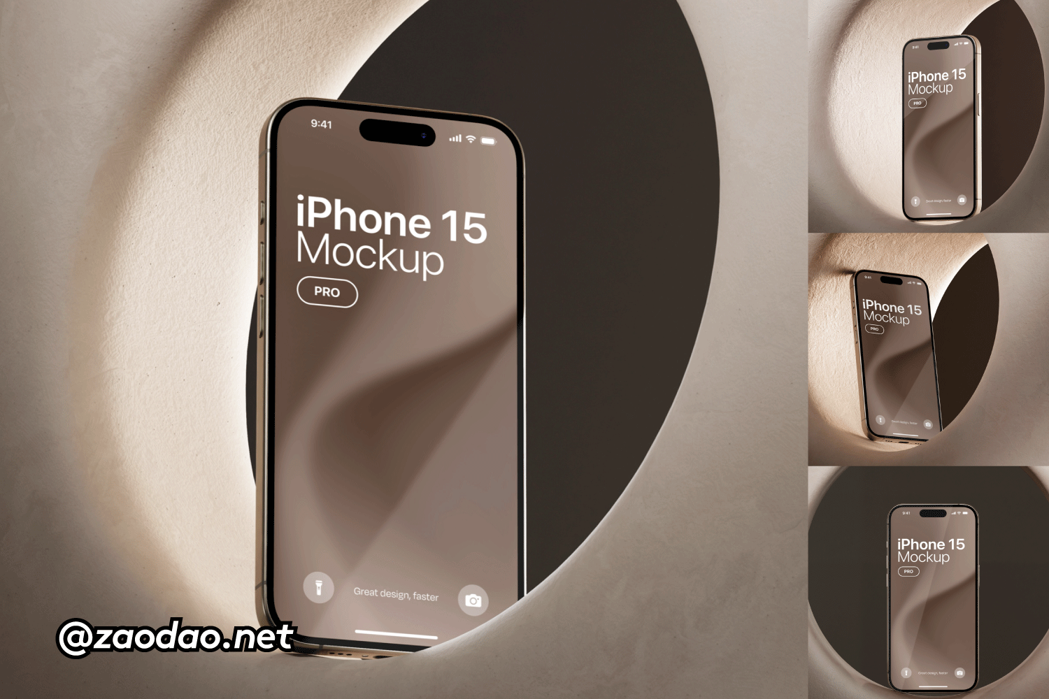 4款真实场景ui界面作品集设计展示贴图苹果iPhone 15 Pro手机样机mockup模板素材 iPhone 15 Pro Mockup特色图 4款真实场景ui界面作品集设计展示贴图苹果iPhone 15 Pro手机样机mockup模板素材 iPhone 15 Pro Mockup