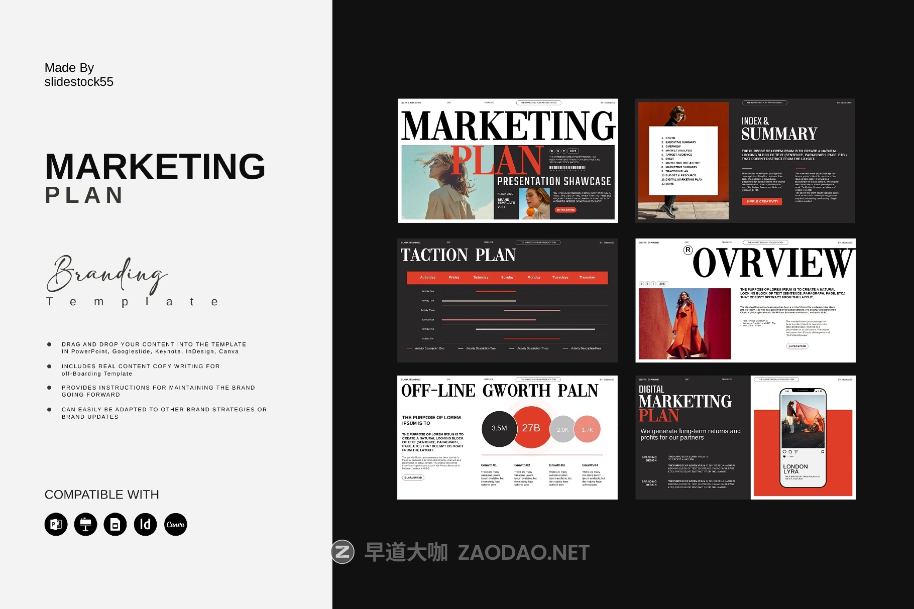 16页时尚品牌营销计划书图文排版幻灯片设计ppt/keynote/indd模板素材 Marketing Plan Presentation Template插图1 16页时尚品牌营销计划书图文排版幻灯片设计ppt/keynote/indd模板素材 Marketing Plan Presentation Template插图1