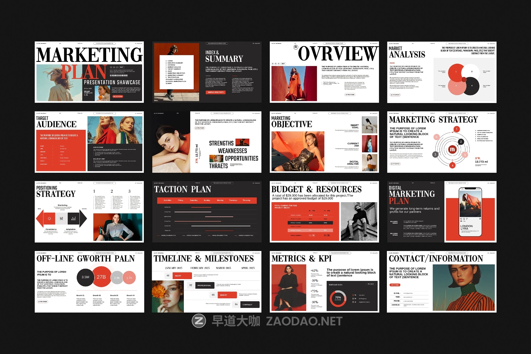 16页时尚品牌营销计划书图文排版幻灯片设计ppt/keynote/indd模板素材 Marketing Plan Presentation Template插图11 16页时尚品牌营销计划书图文排版幻灯片设计ppt/keynote/indd模板素材 Marketing Plan Presentation Template插图11