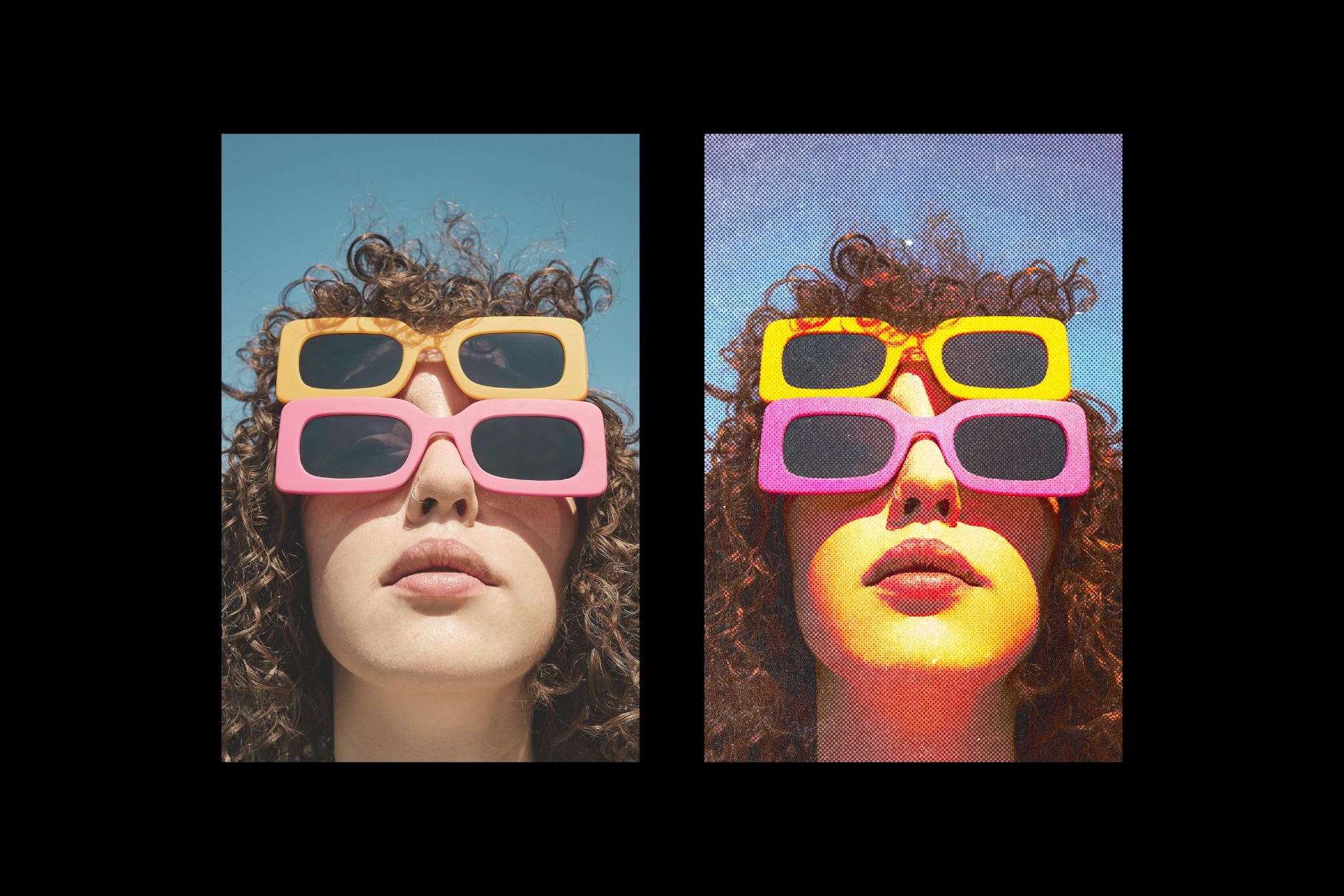 复古怀旧半色调颗粒感粗糙划痕照片人像修图ps特效滤镜插件样机 Retro Zine Styled Halftone Effect插图4 复古怀旧半色调颗粒感粗糙划痕照片人像修图ps特效滤镜插件样机 Retro Zine Styled Halftone Effect插图4