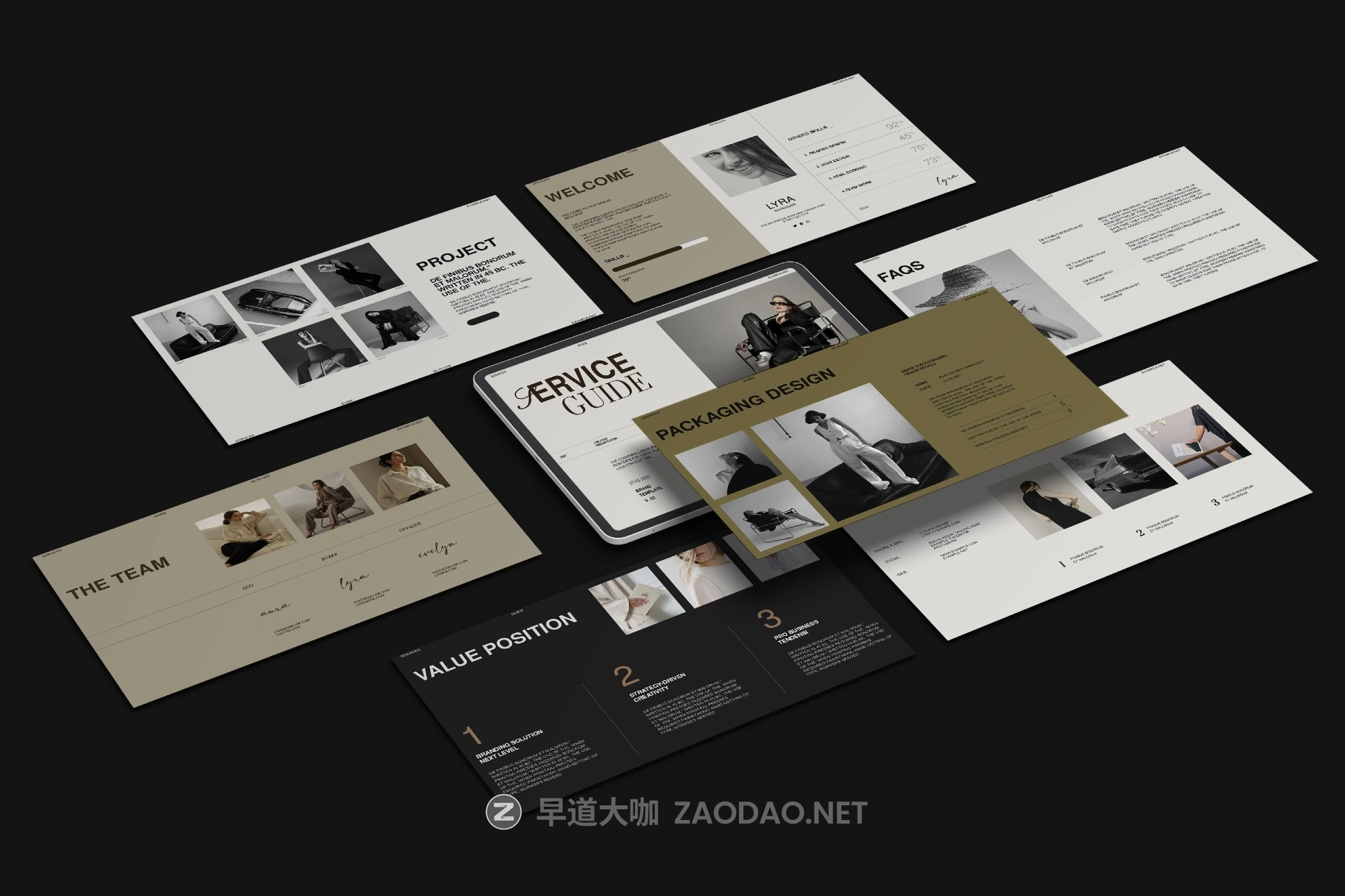 30页服装品牌营销策划提案幻灯片图文布局设计ppt/keynote模板素材 Service Guide Template插图10 30页服装品牌营销策划提案幻灯片图文布局设计ppt/keynote模板素材 Service Guide Template插图10