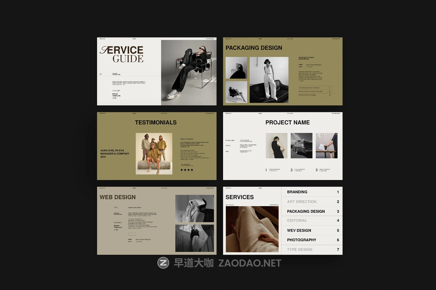 30页服装品牌营销策划提案幻灯片图文布局设计ppt/keynote模板素材 Service Guide Template插图12 30页服装品牌营销策划提案幻灯片图文布局设计ppt/keynote模板素材 Service Guide Template插图12