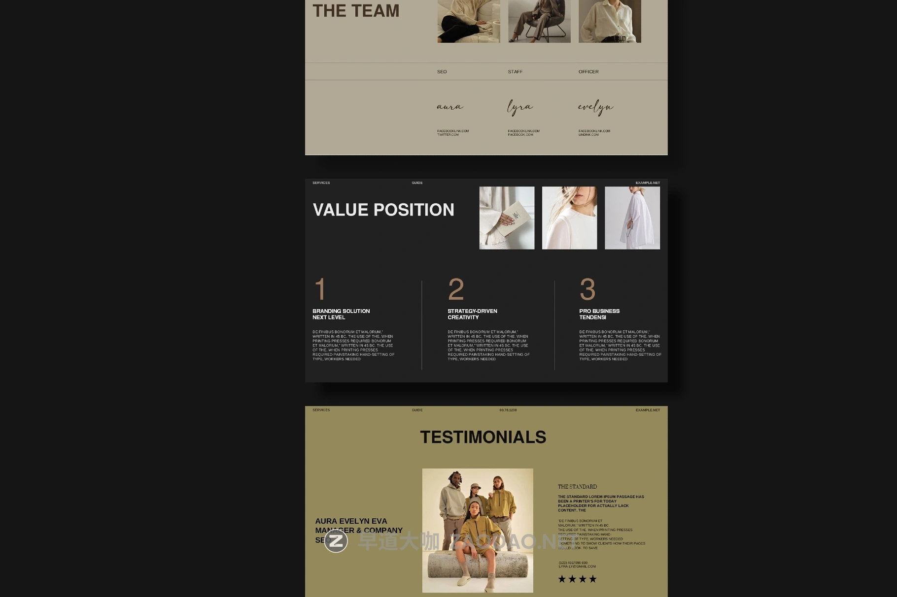 30页服装品牌营销策划提案幻灯片图文布局设计ppt/keynote模板素材 Service Guide Template插图3 30页服装品牌营销策划提案幻灯片图文布局设计ppt/keynote模板素材 Service Guide Template插图3